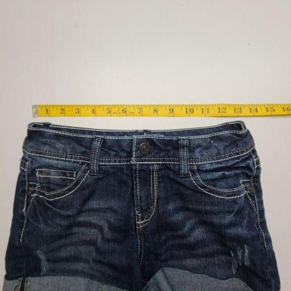 WallFlower Cuffed Denim Shorts Women's Medium Wash - Picture 5 of 8